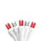 100ct. LED Wide Angle Icicle Christmas Lights With White Wire